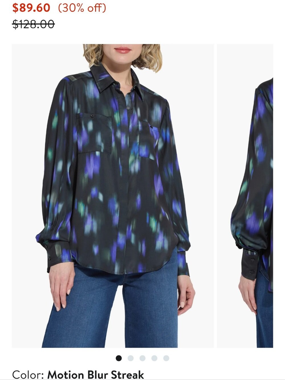 Lysse Aitana Utility Pleated Detail Blouse NWOT
